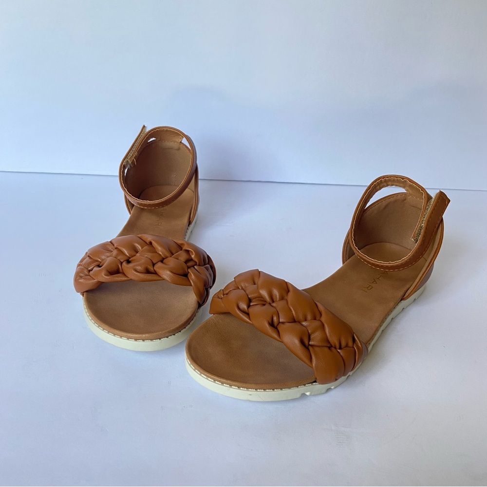 Tahari Braided Brown Sandal Kids Size 2